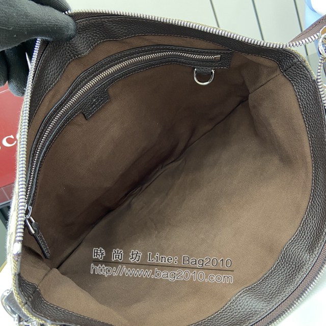 Gucci專櫃古馳最新款2025早春系列Body雙鎖扣手袋中號肩背包 jh2371型號：817420